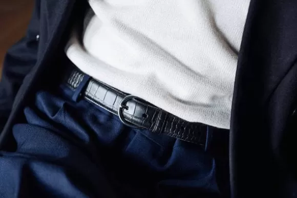 MORJAS Ceintures*The Belt BlackEmbossed