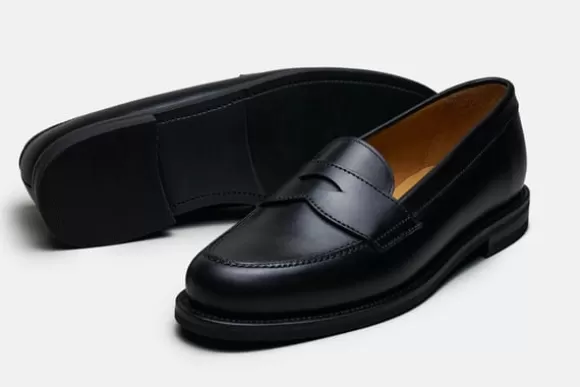 MORJAS Mocassins*The Ivy Loafer BlackCalf