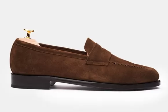 MORJAS Mocassins*The Penny Loafer MediumBrownSuede