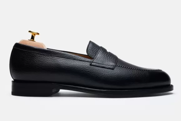 MORJAS Mocassins*The Penny Loafer BlackGrain
