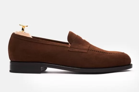 MORJAS Mocassins*The Penny Loafer MediumBrownSuede