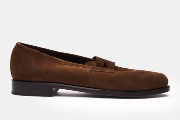MORJAS Mocassins*The Penny Loafer MediumBrownSuede