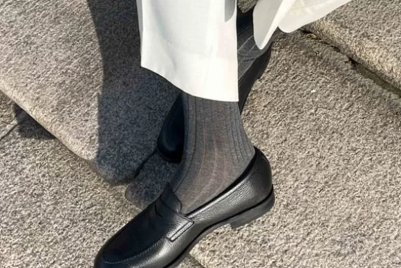 MORJAS Mocassins*The Penny Loafer BlackGrain