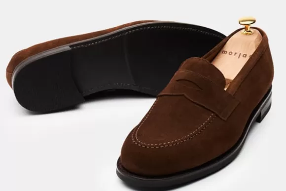 the_penny_loafer_2-4.webp MORJAS Mocassins*The Penny Loafer MediumBrownSuede