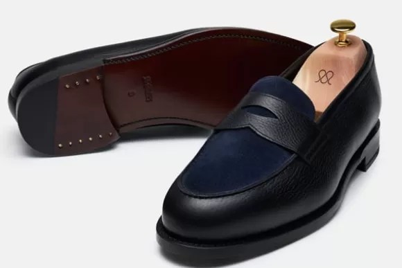 the_penny_loafer_2-8.webp MORJAS Mocassins*The Penny Loafer BlackGrainu&NavySuede