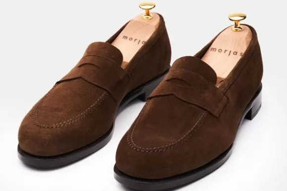 the_penny_loafer_4-1.webp MORJAS Mocassins*The Penny Loafer MediumBrownSuede