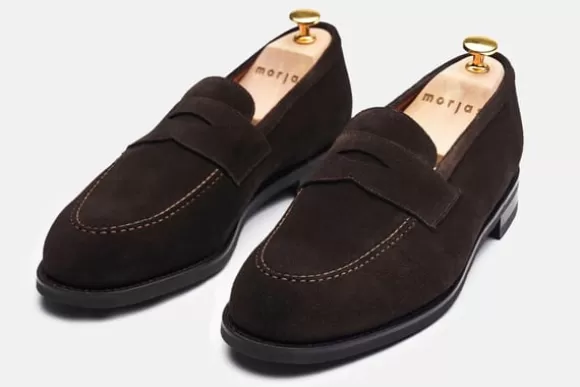 the_penny_loafer_4-5.webp MORJAS Mocassins*The Penny Loafer BrownSuede