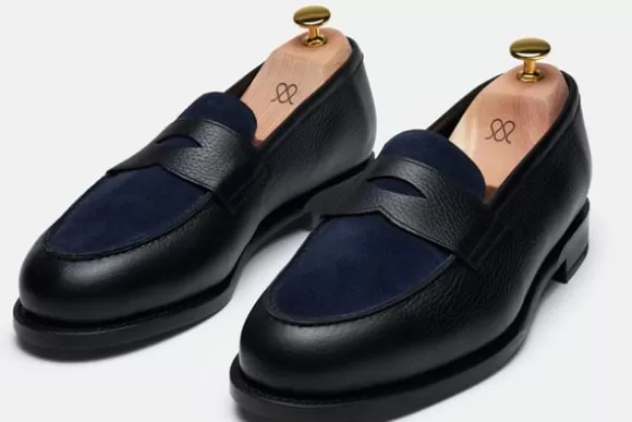 the_penny_loafer_4-8.webp MORJAS Mocassins*The Penny Loafer BlackGrainu&NavySuede