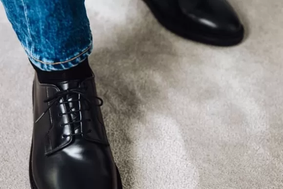 MORJAS Derbies*The Plain Toe Blucher BlackCalf