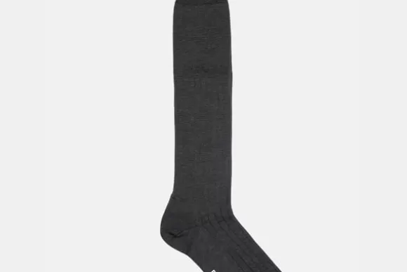 MORJAS Chaussettes*The Sock MidGreyRibbed