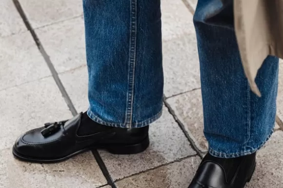 MORJAS Mocassins*The Tassel Loafer BlackCalf